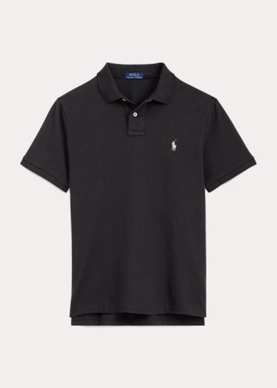 Camisa Polo Polo Ralph Lauren Hombre Negros - Classic Fit Mesh - SAXUR2195